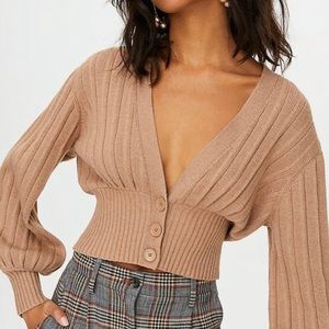 Aritzia Wilfred plunge cardigan